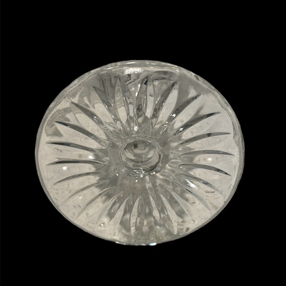 VINTAGE HEAVY CRYSTAL TALL CANDY DISH W/LID. - Picture 7 of 7